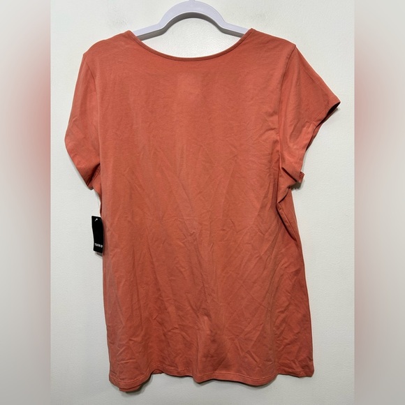 New! Torrid Foxy Notch Neck Cap Sleeve Shirt in Desert Sand Womens Size 3X - Picture 7 of 10